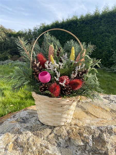 dušičková dekorace - Košík