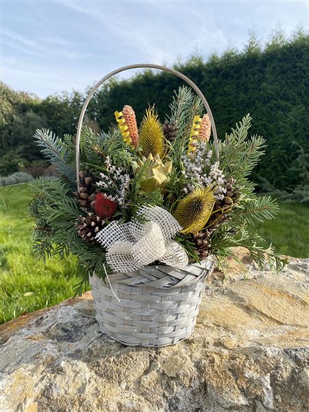 dušičková dekorace - Košík